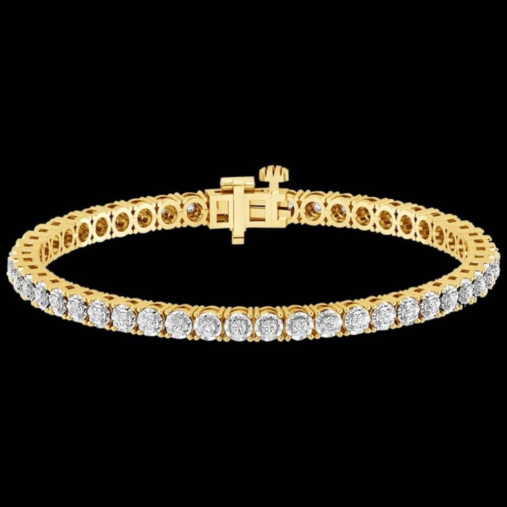 Diamond Tennis Bracelet 1 Carat TW Genuine